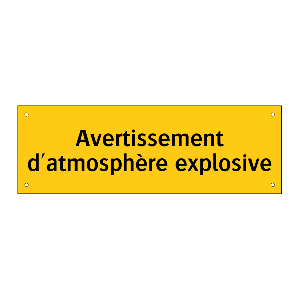 Avertissement d'atmosphère explosive