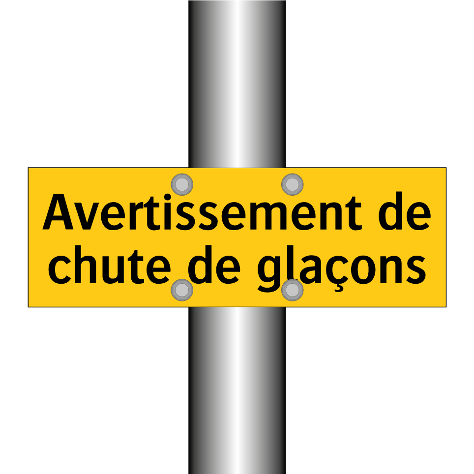 Avertissement de chute de glaçons