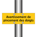 Avertissement de pincement des doigts