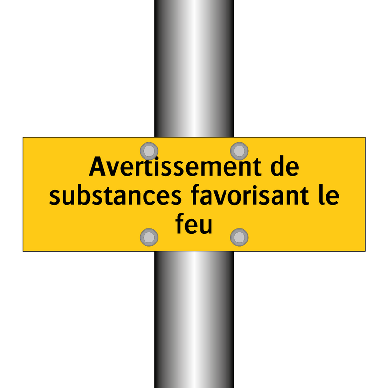 Avertissement de substances favorisant le feu