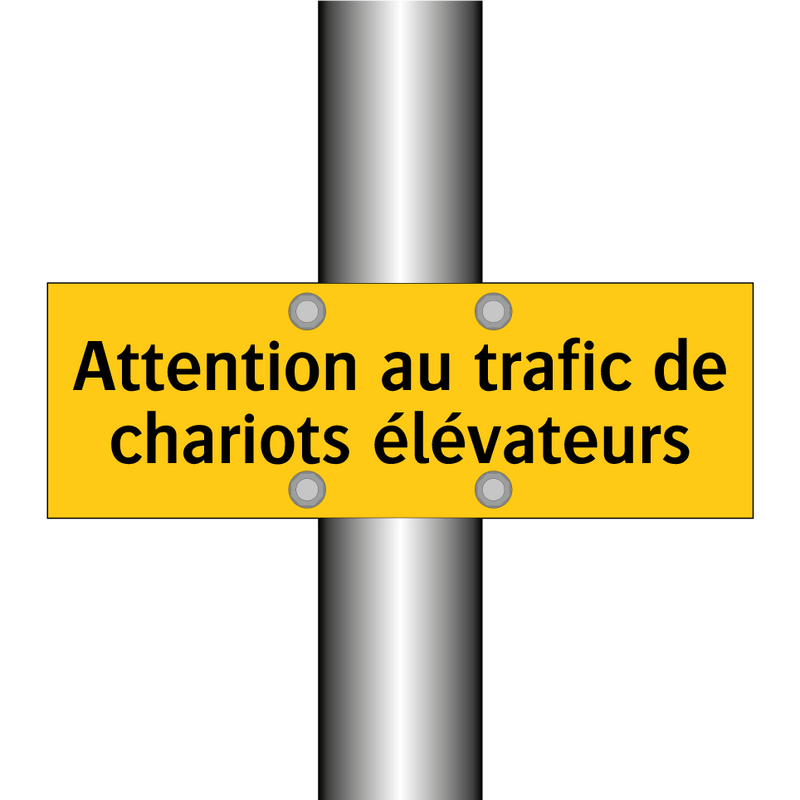 Attention au trafic de chariots élévateurs