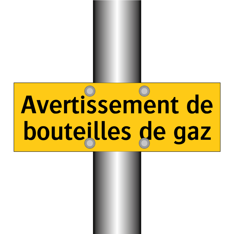 Avertissement de bouteilles de gaz