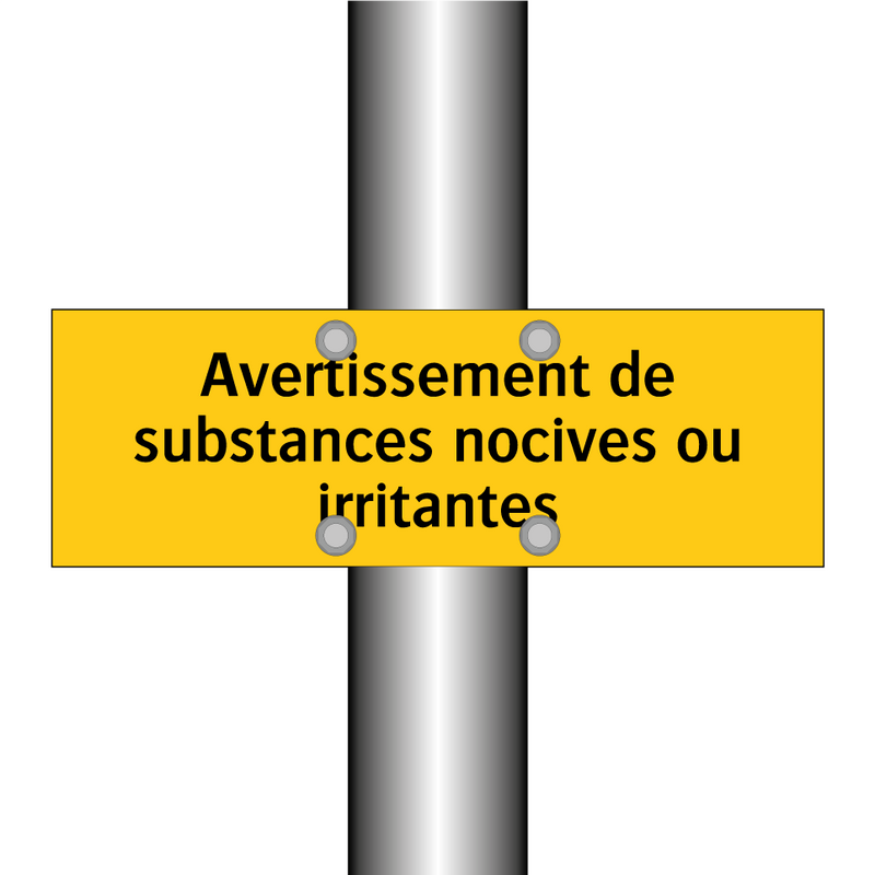 Avertissement de substances nocives ou irritantes