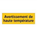 Avertissement de haute température