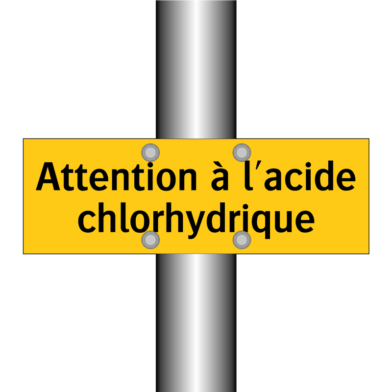 Attention à l'acide chlorhydrique