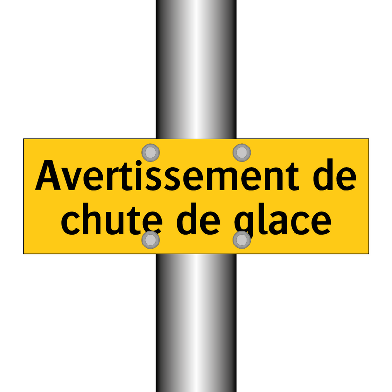 Avertissement de chute de glace