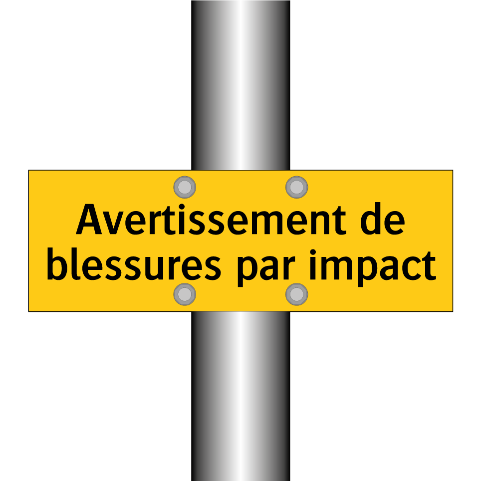 Avertissement de blessures par impact