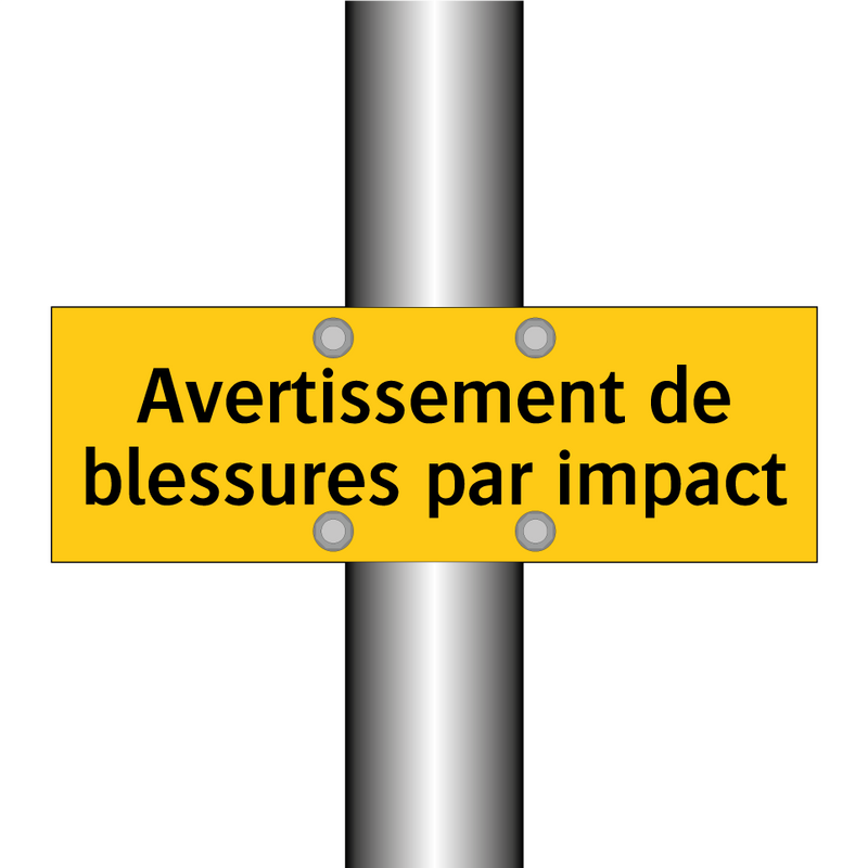 Avertissement de blessures par impact