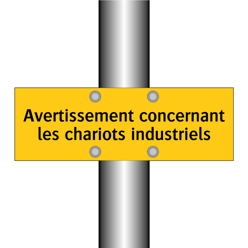 Avertissement concernant les chariots industriels