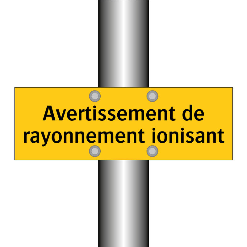 Avertissement de rayonnement ionisant