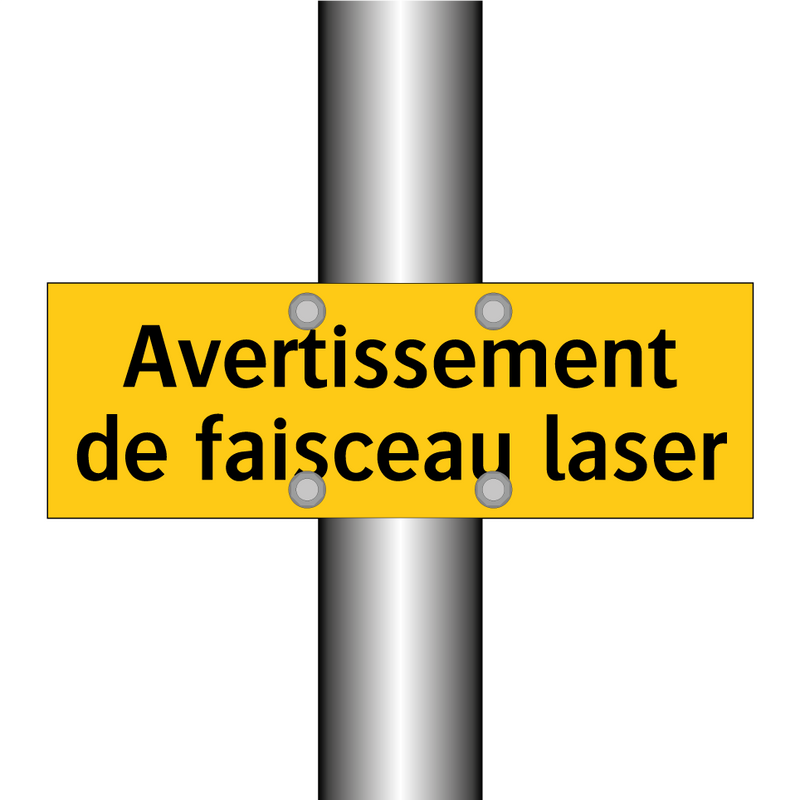 Avertissement de faisceau laser