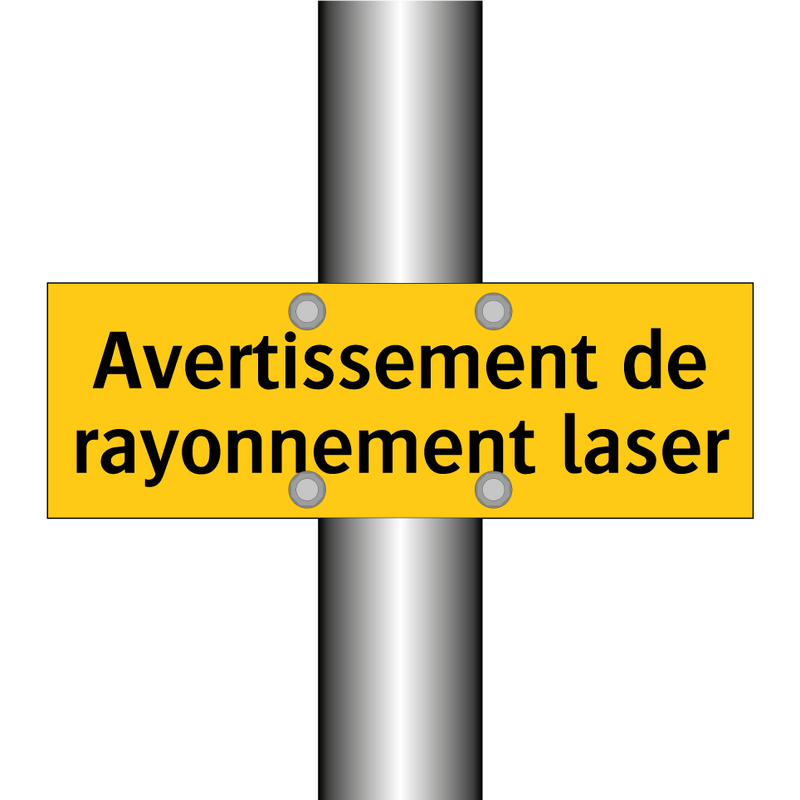 Avertissement de rayonnement laser