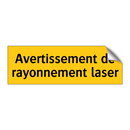 Avertissement de rayonnement laser
