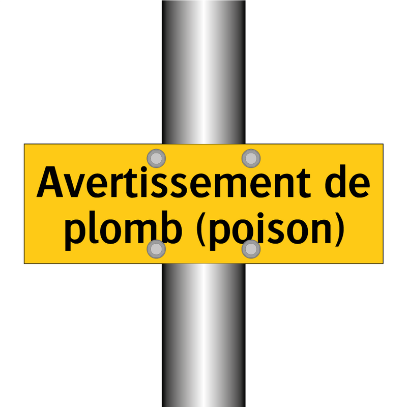 Avertissement de plomb (poison)