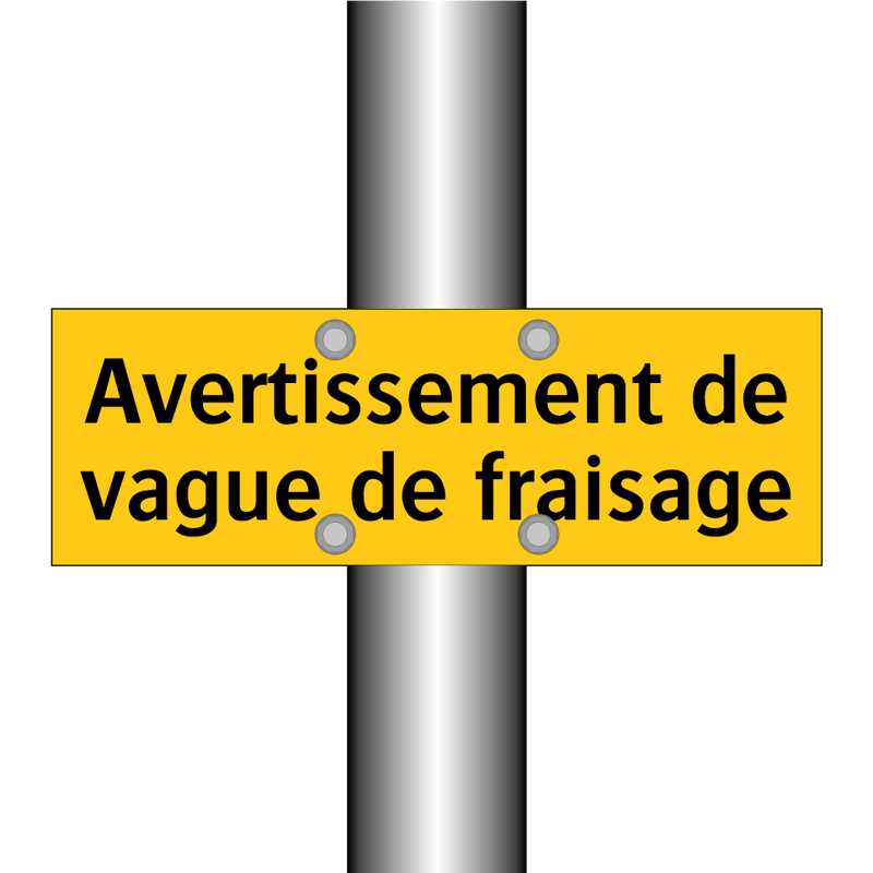 Avertissement de vague de fraisage