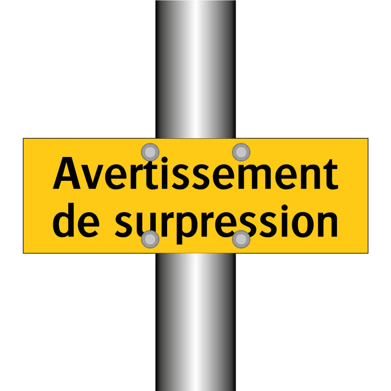 Avertissement de surpression