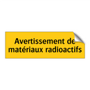Avertissement de matériaux radioactifs