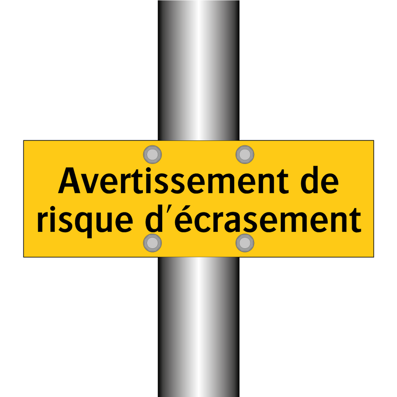 Avertissement de risque d'écrasement