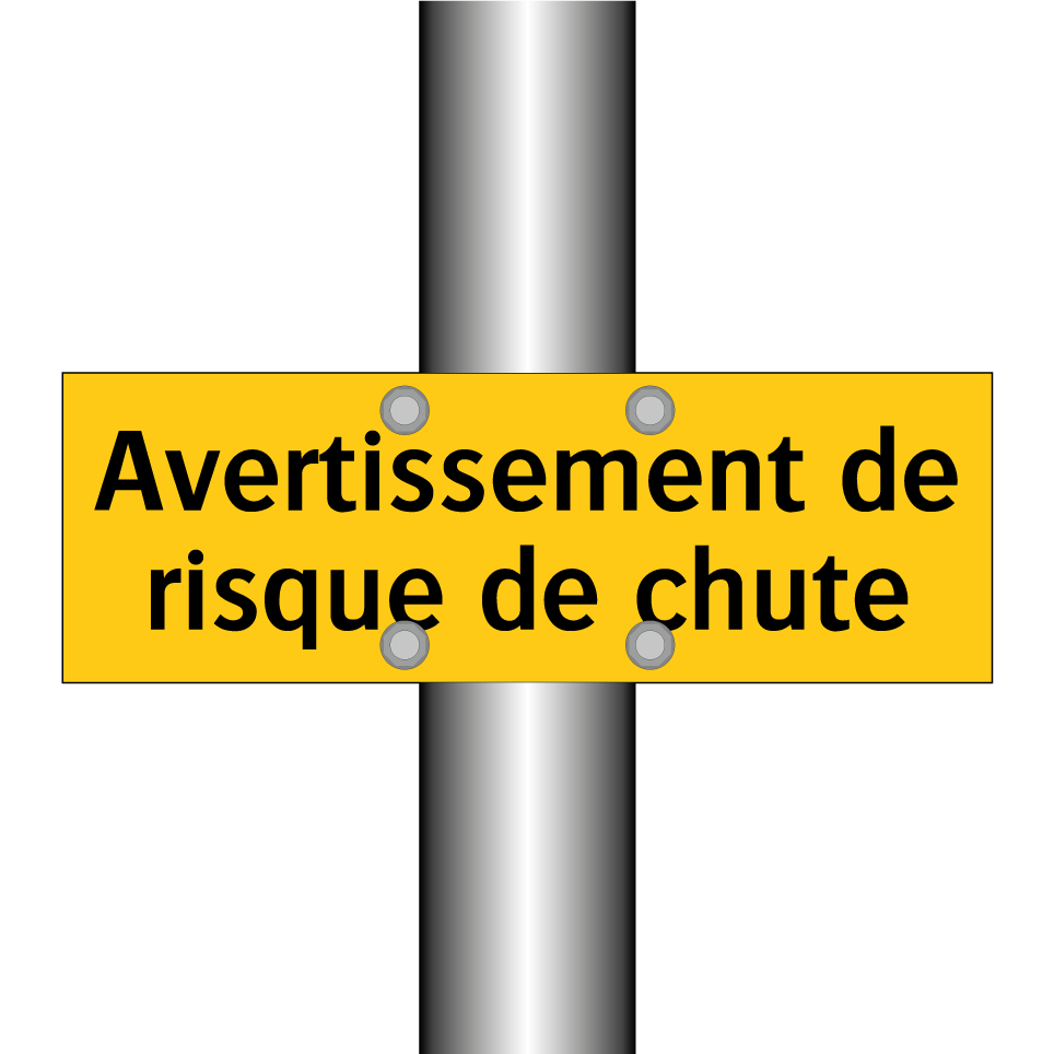 Avertissement de risque de chute