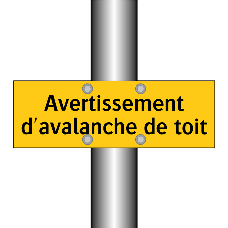 Avertissement d'avalanche de toit