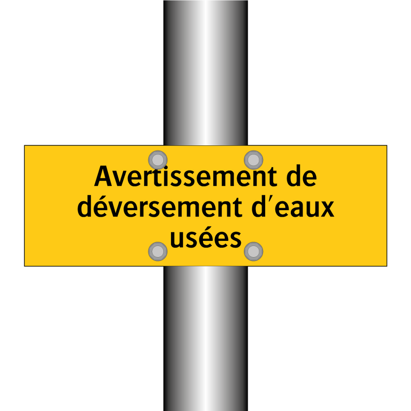 Avertissement de déversement d'eaux usées