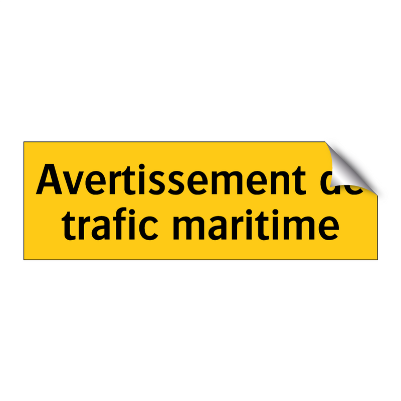 Avertissement de trafic maritime