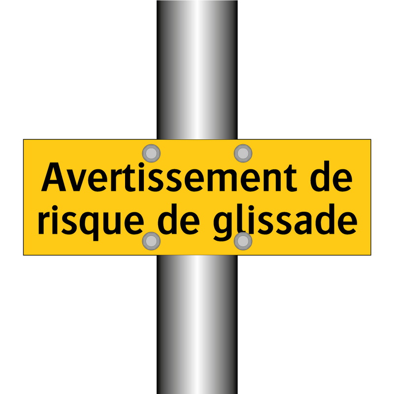 Avertissement de risque de glissade