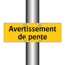 Avertissement de pente
