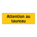 Attention au taureau
