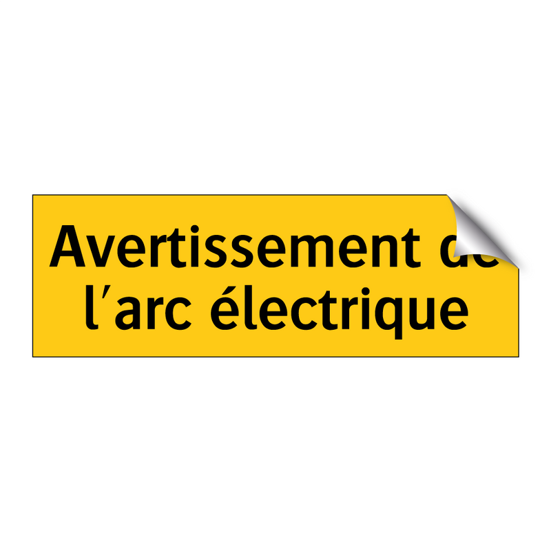 Avertissement de l'arc électrique