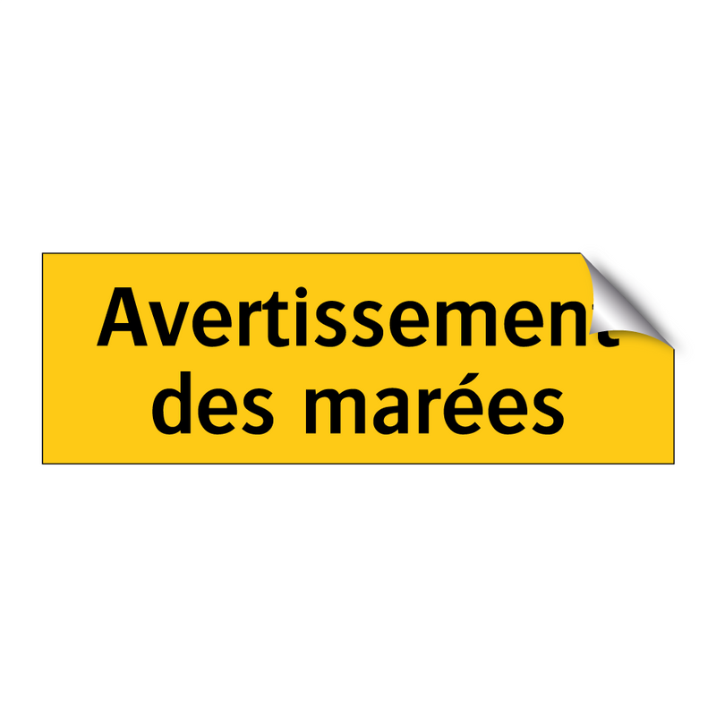 Avertissement des marées