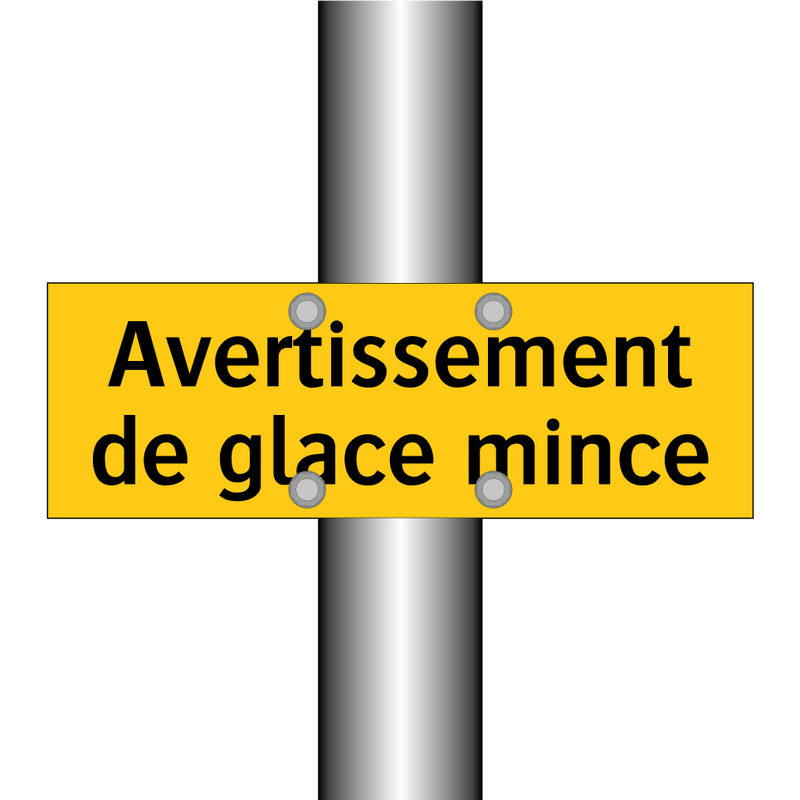 Avertissement de glace mince