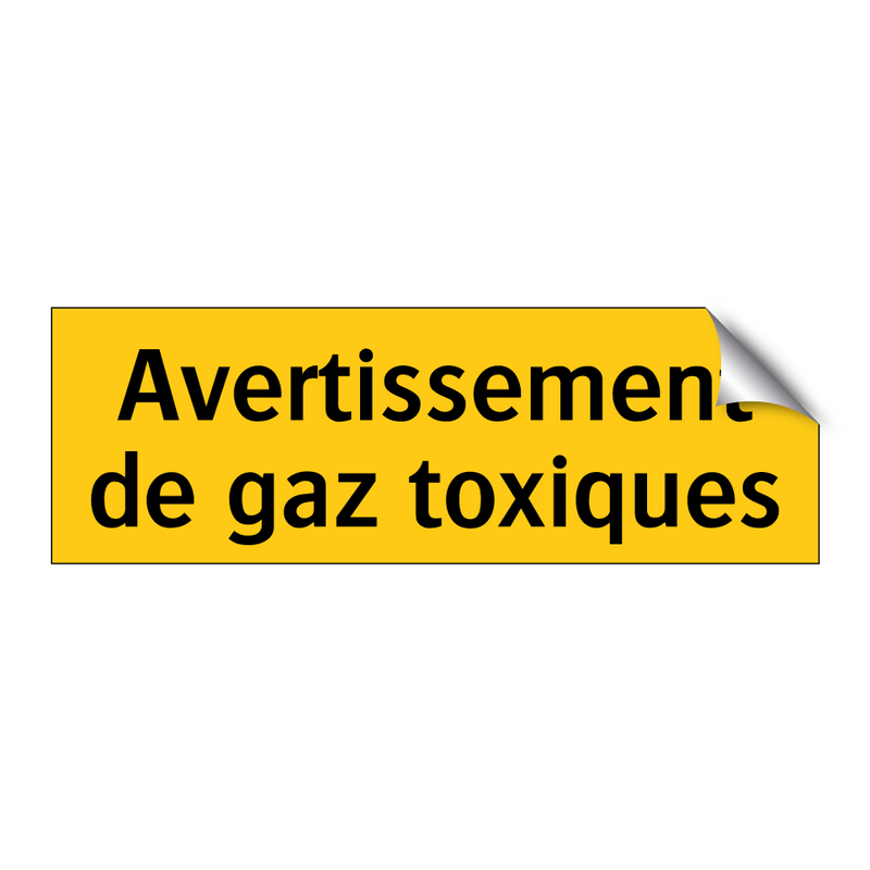 Avertissement de gaz toxiques