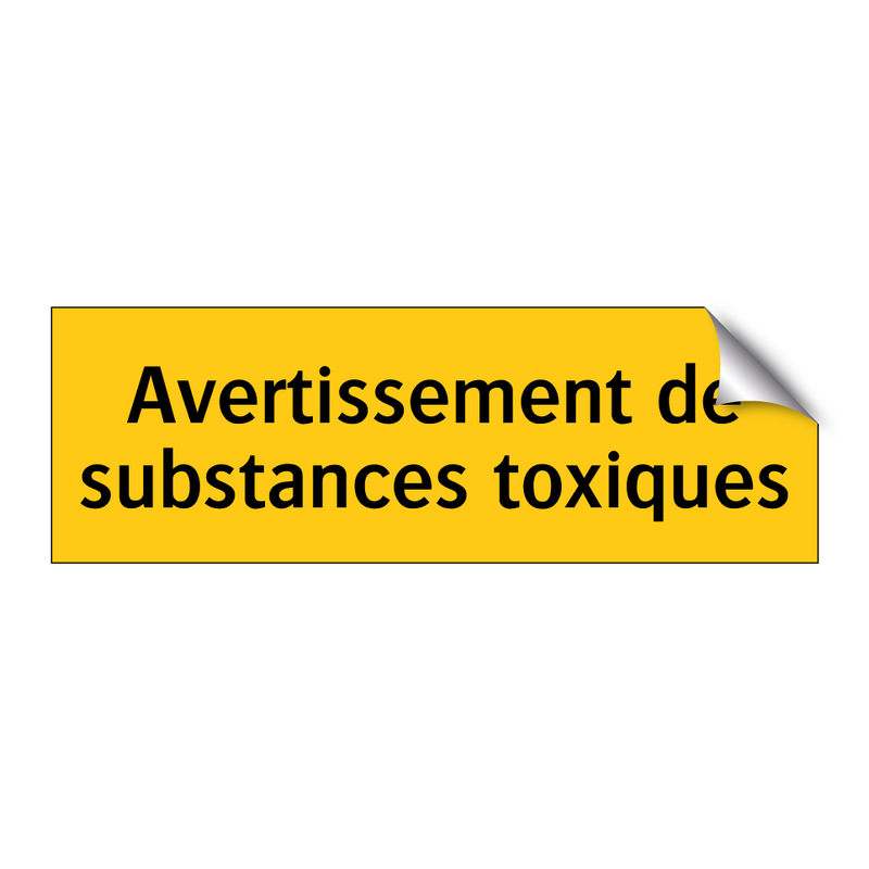 Avertissement de substances toxiques