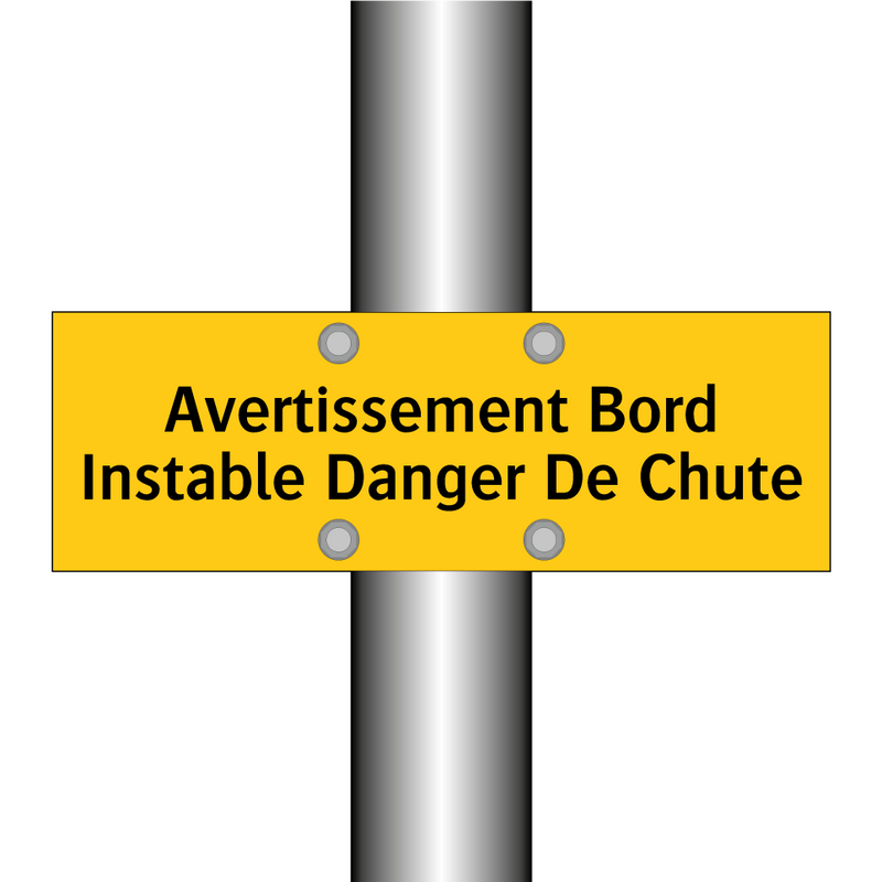 Avertissement Bord Instable Danger De Chute
