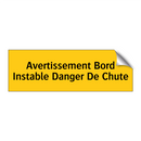 Avertissement Bord Instable Danger De Chute