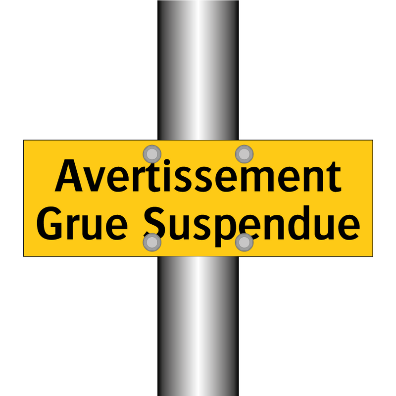Avertissement Grue Suspendue