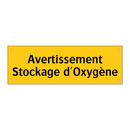 Avertissement Stockage d'Oxygène