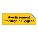 Avertissement Stockage d'Oxygène