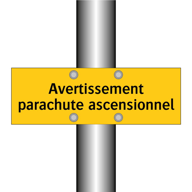 Avertissement parachute ascensionnel