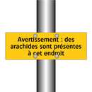 Avertissement : des arachides sont présentes à cet endroit