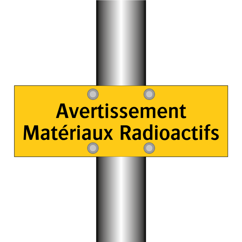 Avertissement Matériaux Radioactifs