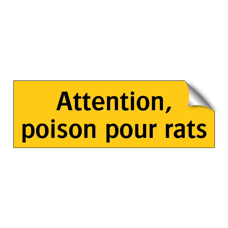 Attention, poison pour rats