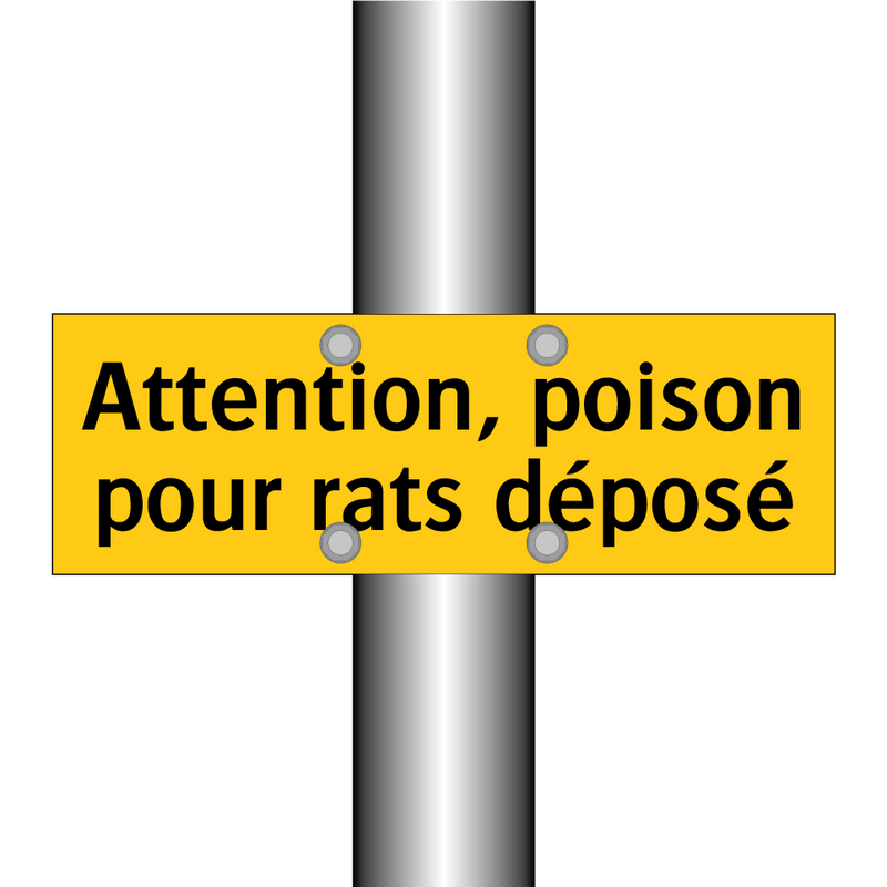 Attention, poison pour rats déposé