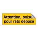 Attention, poison pour rats déposé