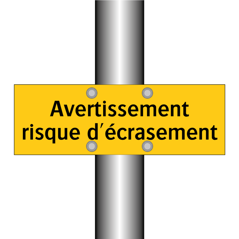 Avertissement risque d'écrasement