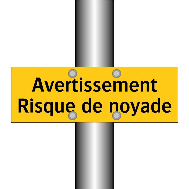 Avertissement Risque de noyade