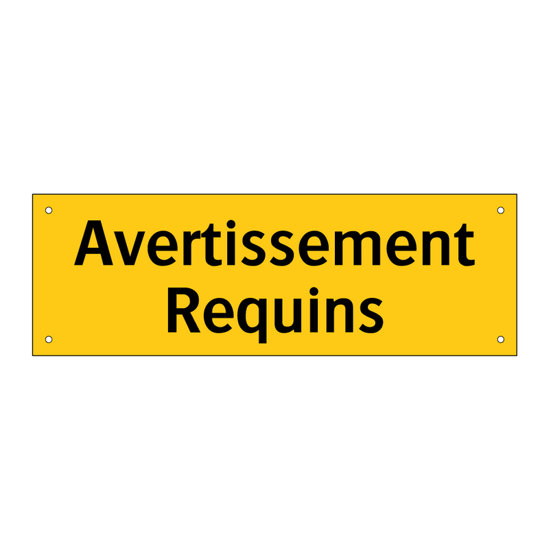 Avertissement Requins