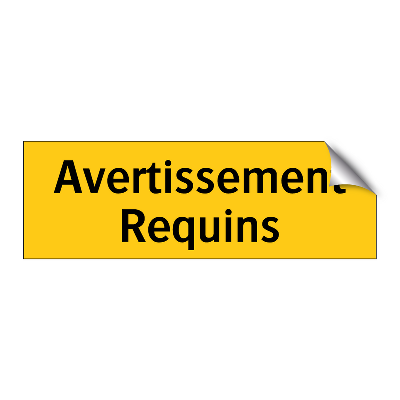 Avertissement Requins