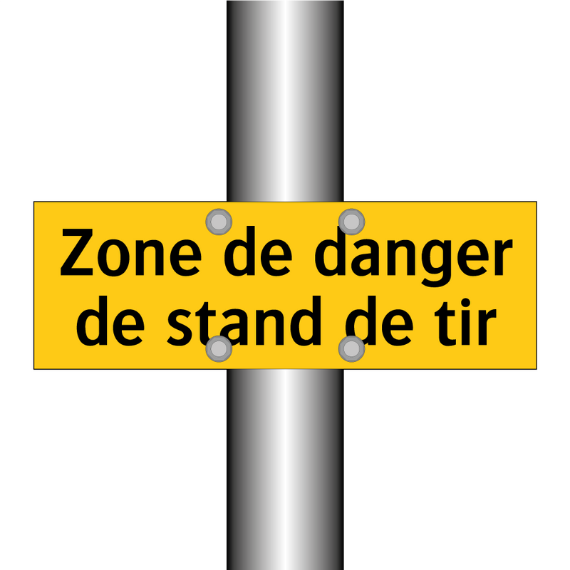 Zone de danger de stand de tir